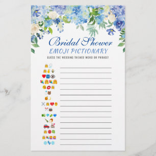 Jogo Chá de panela de Hydrangea Watercolor Azul