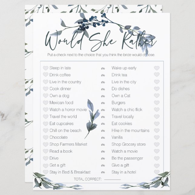 Jogo chá de panela Ela Preferencialmente Prata Sag (Frente/Verso)