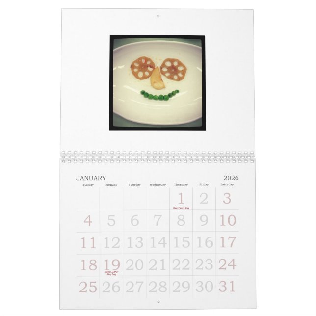 Jogo com seu calendário da comida (Jan 2026)