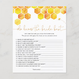 Jogo da Abelha que melhor conhece a noiva