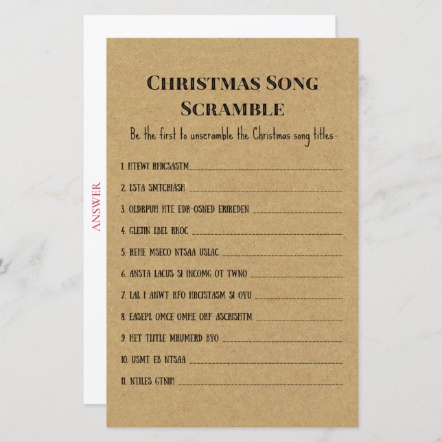 Jogo da Festa de Natal Russo da Família, IMPRESSO (Frente/Verso)