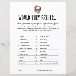 Jogo da Festa do RIP 20s, eles poderiam Preferenci