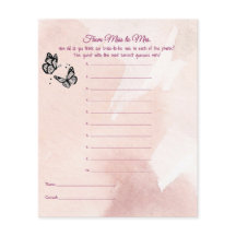 Jogo da Idade do Chá de panela da Borboleta