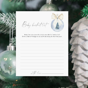 Jogo da lista de baldes do Winter Baby