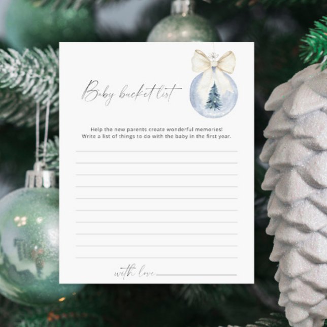 Jogo da lista de baldes do Winter Baby (Criador carregado)