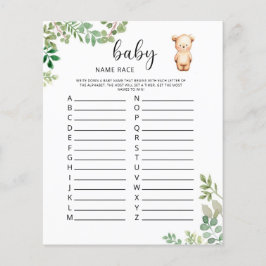 Jogo da raça do nome do bebê