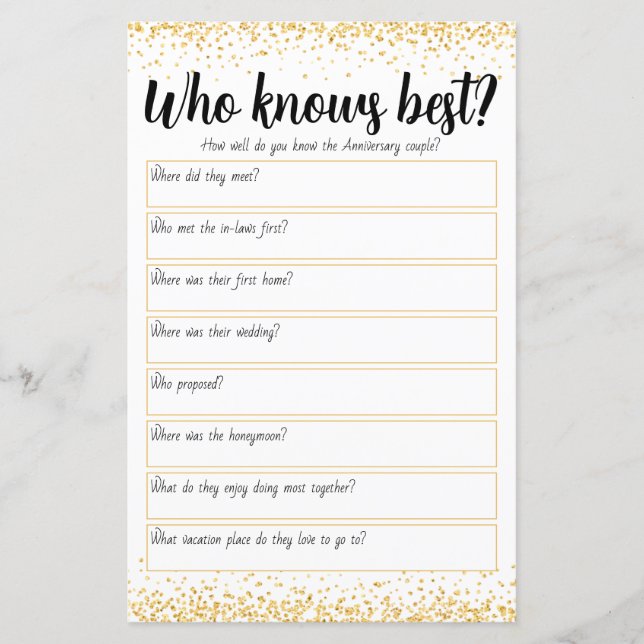 Jogo de 50 anos de casamento personalizado (Frente)