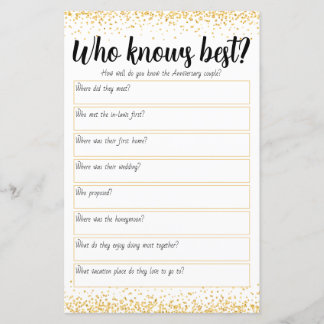 Jogo de 50 anos de casamento personalizado