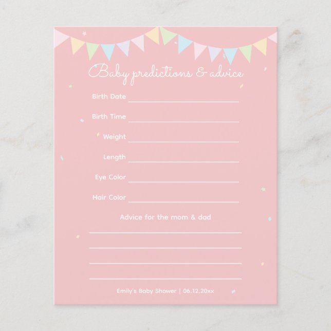 Jogo de adivinhação da Arco Rosa Elegante (Frente)