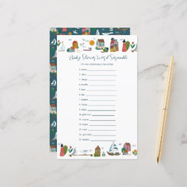 Jogo de adivinhação de palavras náuticas costeiras