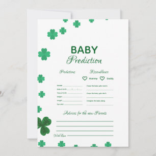 Jogo de adivinhação do bebê St patrick para chá de