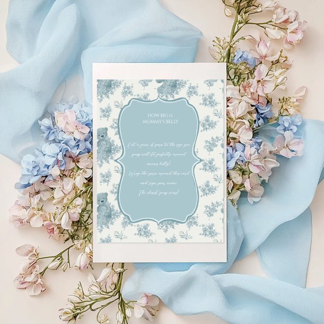 Jogo de adivinhação do Chá de fraldas de Urso de Q (Criador carregado)