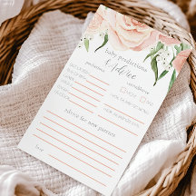 Jogo de adivinhação para chá de bebê com tema de r