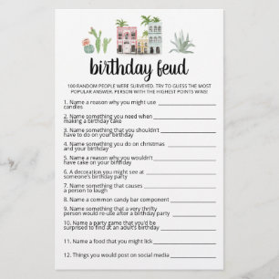 Jogo de Aniversário com Respostas