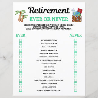 Jogo de Aposentadoria Ever Or Never