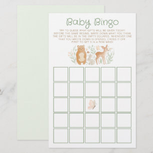 Jogo de Baby Shower com tema de Floresta - Baby Bi