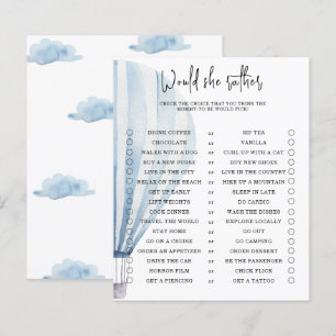 Jogo de baby shower - O que ela preferiria
