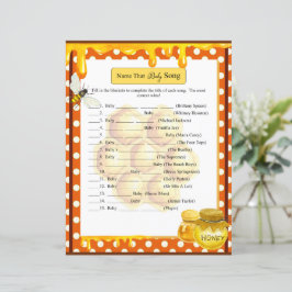 Jogo de Bebê Chá de fraldas de Honeybee