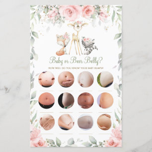 Jogo de Bebê Floral ou de Belly Animal Woodland