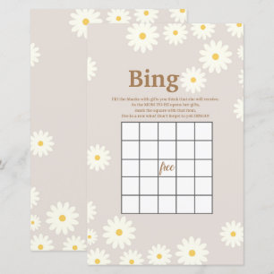 Jogo de Bingo de Aquarela de Margarida Branca Boêm