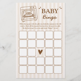 Jogo de Bingo de Bebê com Pão no Forno