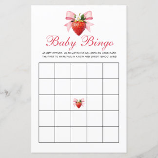Jogo de Bingo de Bebê Coquete Doce de Frutas