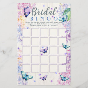 Jogo de Bingo de Chá de panela de Borboleta