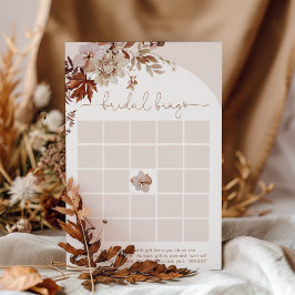 Jogo de bingo de chá de panela de outono de Boho