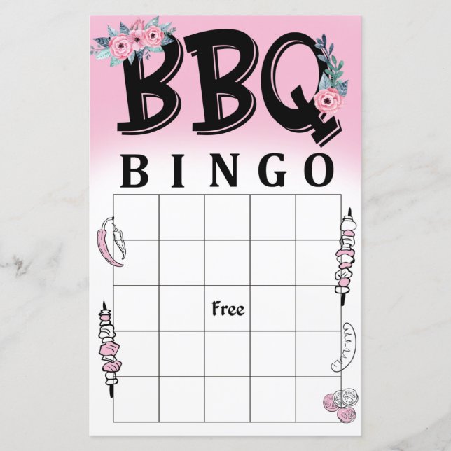 jogo de bingo de churrasco (Frente)