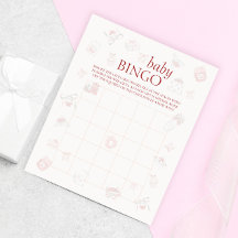 Jogo de Bingo de Churrasco de Bebê Sobremesa Cerej