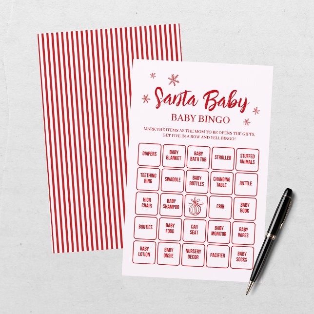 Jogo de Bingo de Churrasco de Bebê Vermelho Rosa S (Criador carregado)