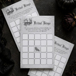 Jogo de Bingo de Chuveiro de Noiva de Halloween de