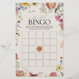 Jogo de Bingo de Nascença das Flores Presas