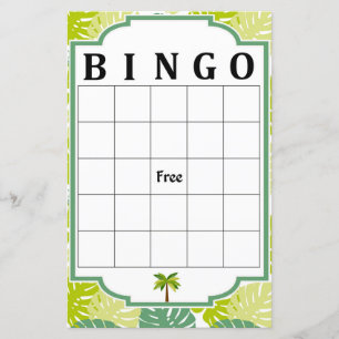 Jogo de bingo de palma