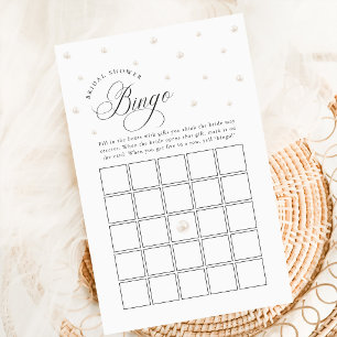 Jogo de Bingo de Presente de Chá de Noiva Pérola C