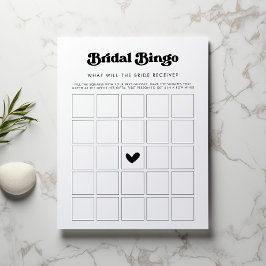 Jogo de Bingo de Presentes para Chá de Noiva