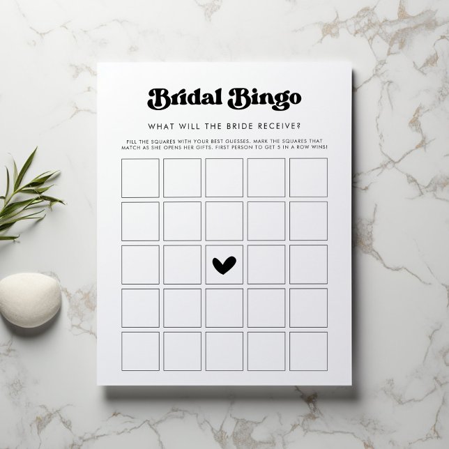 Jogo de Bingo de Presentes para Chá de Noiva (Criador carregado)