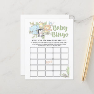 Jogo de Bingo do BabyShower