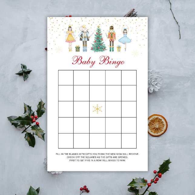 Jogo de Bingo do Bebê Quebra-Nozes de Natal (Criador carregado)