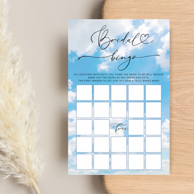 Jogo de Bingo do Chá de panela Cloud Nine (Criador carregado)