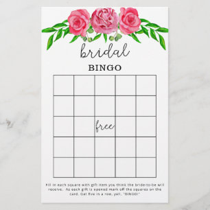 jogo de bingo do chá de panela rosa