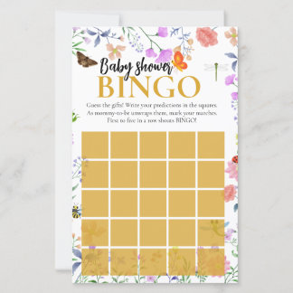 Jogo de Bingo para Chá de Bebê Little Love Bug
