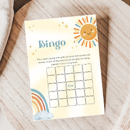 Jogo de Bingo para Chá de Bebê Retro Sunshine