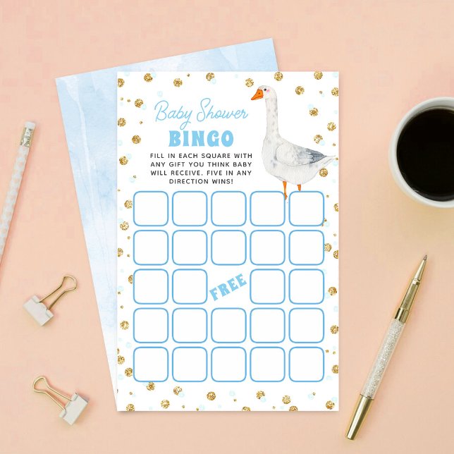 Jogo de Bingo para Chá de Bebê Silly Goose (Criador carregado)