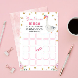 Jogo de Bingo para Chá de Bebê Silly Goose