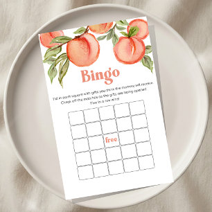 Jogo de Bingo para Chá de Bebê Sweet Little Peach
