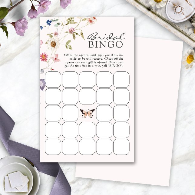 Jogo de Bingo para Chá de Noiva (Bridal Shower Bingo Game by Painted Paperie
)