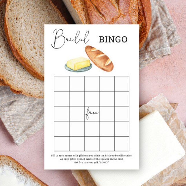 Jogo de bingo para chá de noiva Butter Together (Criador carregado)