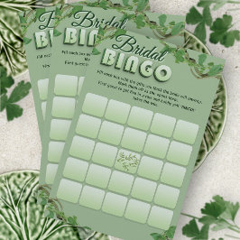 Jogo de Bingo para Chá de Noiva Minimalista com Ve