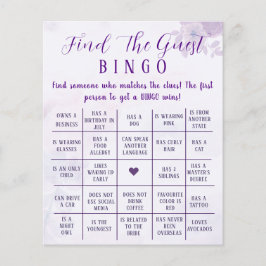 Jogo de Bingo Personalizado para Convidados com Es